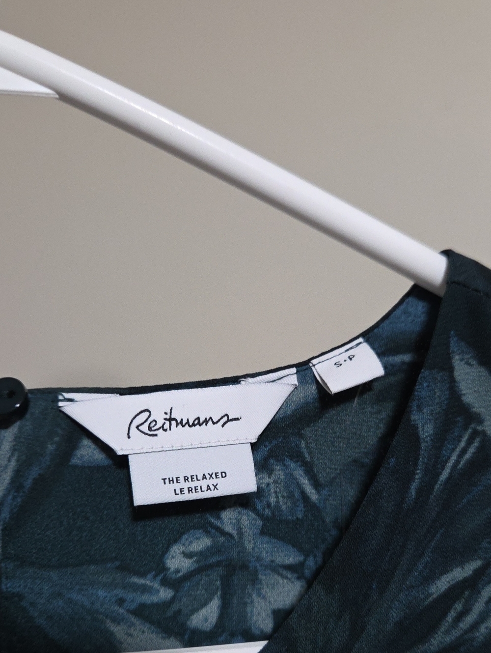 Nwt Reitmans Dark Teal Floral Layered Chemise - Picture 2 of 8